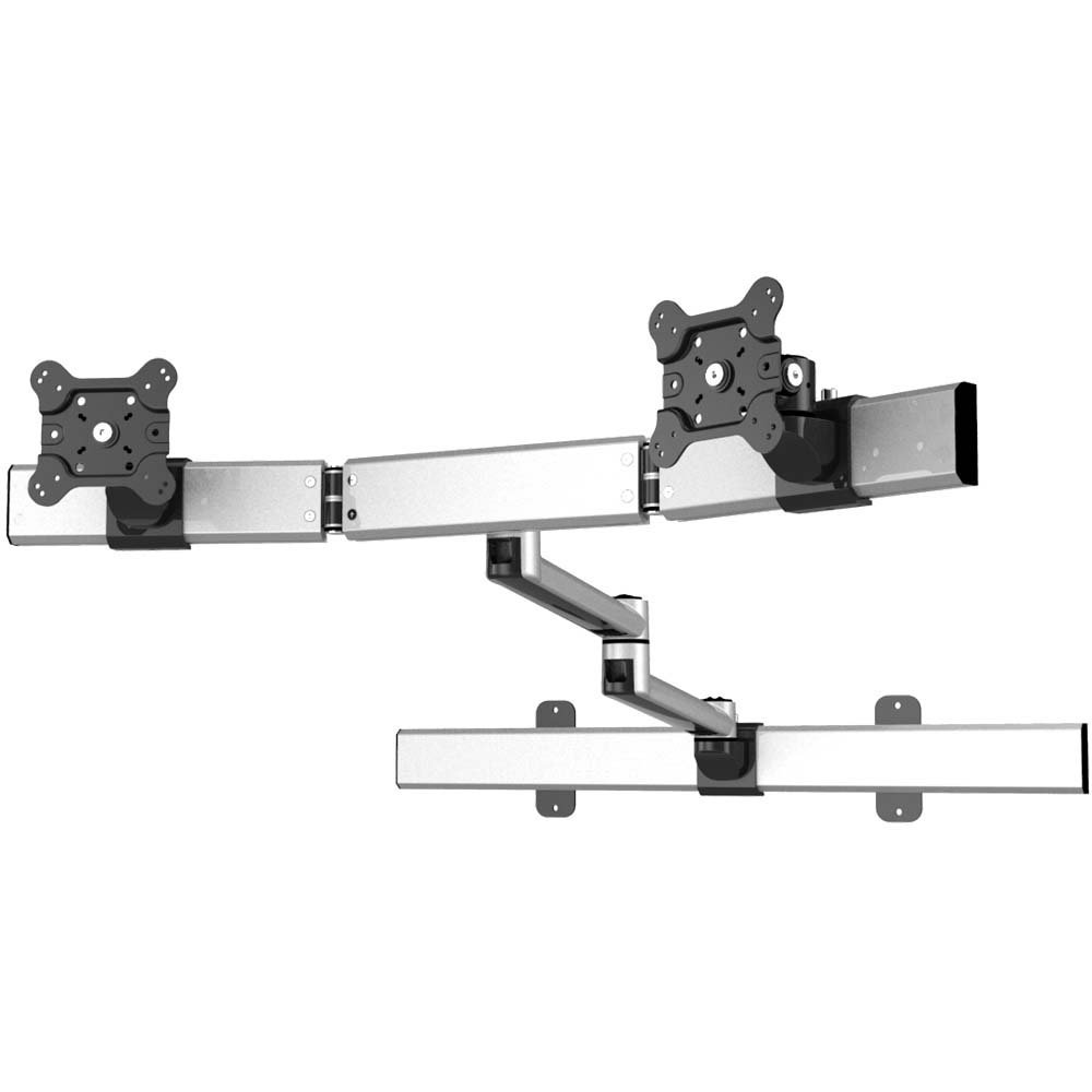 Dual VESA Wall Mount Oval or Straight Quick Release w/ Dual Arms - BL-W240