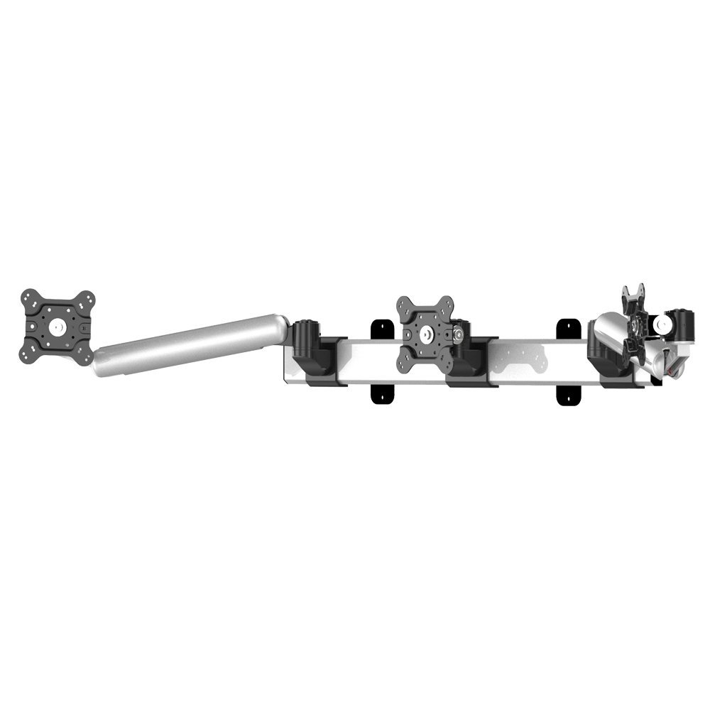 Triple Monitor Wall Mount w/ Spring Arms & Quick Release - BL-W278