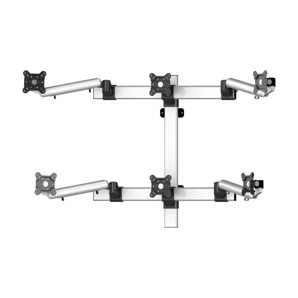 VESA Wall Mount for 6 Monitors 3X2 w/ Quick Release - BL-W281