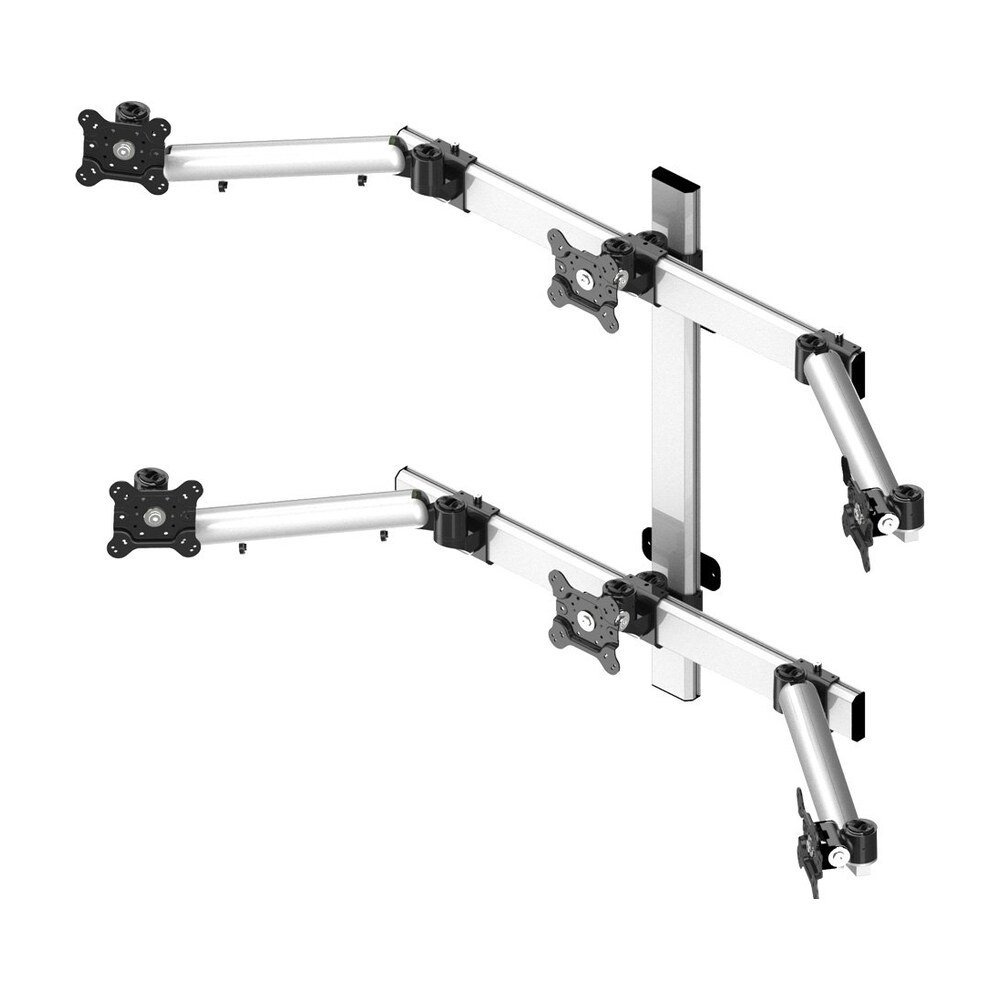 VESA Wall Mount for 6 Monitors 3X2 w/ Quick Release - BL-W281
