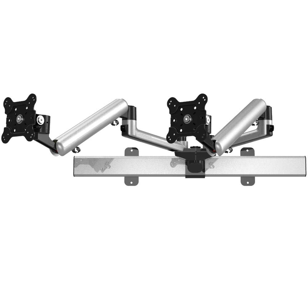 Dual Full Motion Wall Mount Quick Release w/ Simultaneous Slider - BL-W227
