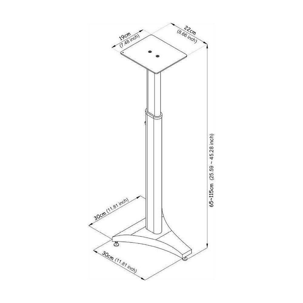Speaker Stand for Large Size Height Adjustable SP-OS10