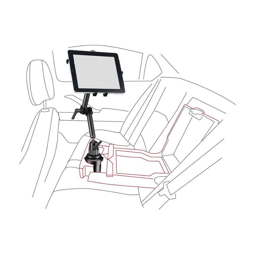 Tablet Mount for Car Cup Holder Carbon Fiber L1-31