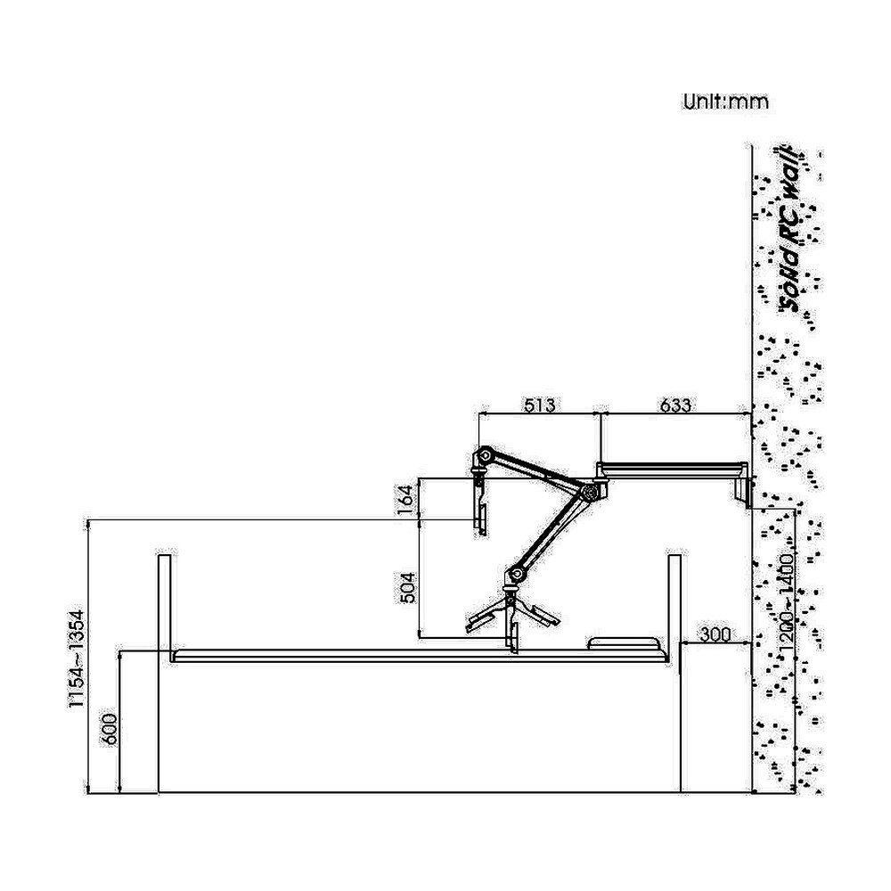 Ultra-Slim Long-Reach Tablet & Monitor Mount | Large Tilt - LR601