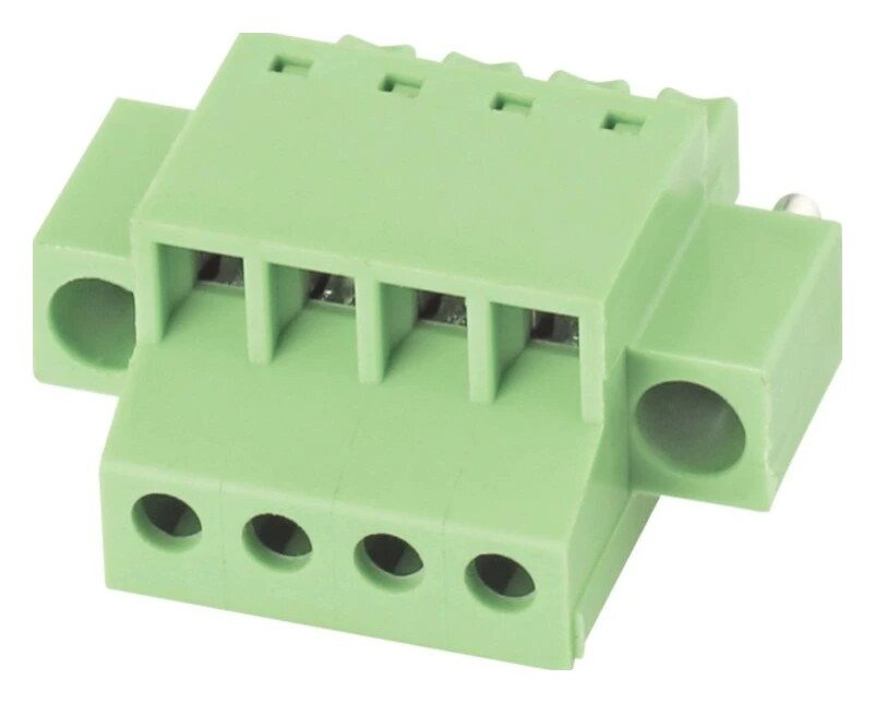 Euro Jack, Male Plug, 4-Position, 3.81mm Pitch, Screw Termination MR-15EDGKCM-3.81-04P-14-00A(H)