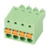 Euro Jack, Male Plug, 4-Position, 3.81mm Pitch, Push-in Spring Termination MR-15EDGKD-3.81-04P-14-00A(H)