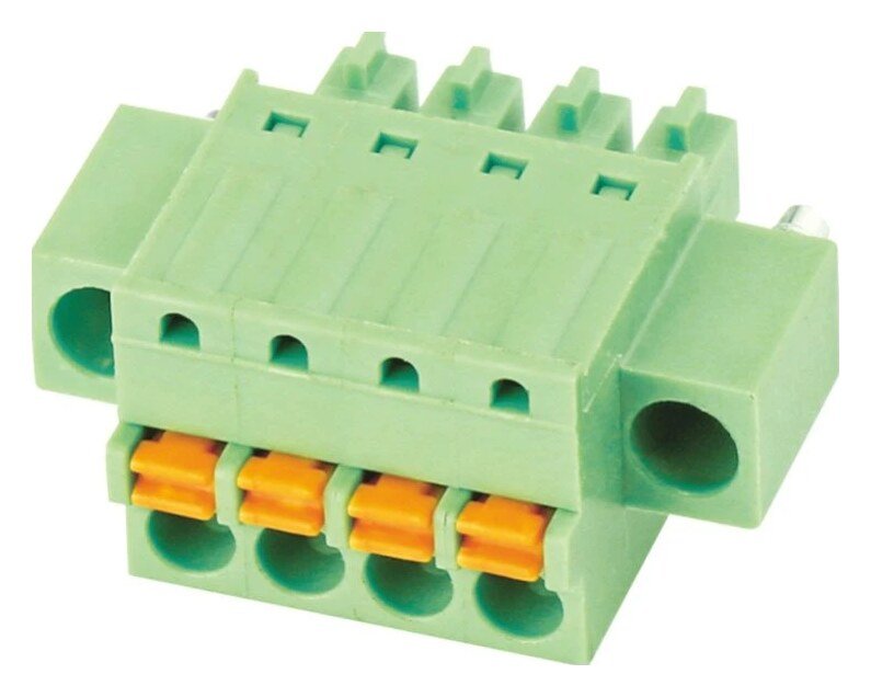 Euro Jack, Male Plug, 2-Position, 3.5mm Pitch, Push-in Spring Termination MR-15EDGKDM-3.5-02P-14-00A(H)