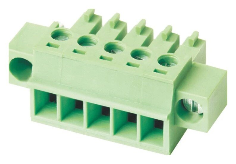 Euro Jack, Male Plug, 3-Position, 3.5mm Pitch, Screw Termination MR-15EDGKM-3.5-03P-14-00A(H)
