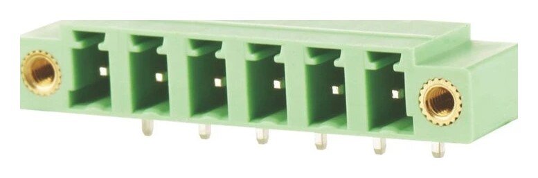 Euro Jack, Female Socket, 3-Position, 5.08mm Pitch, Solder Termination MR-15EDGRM-5.08-03P-14-00A(H)