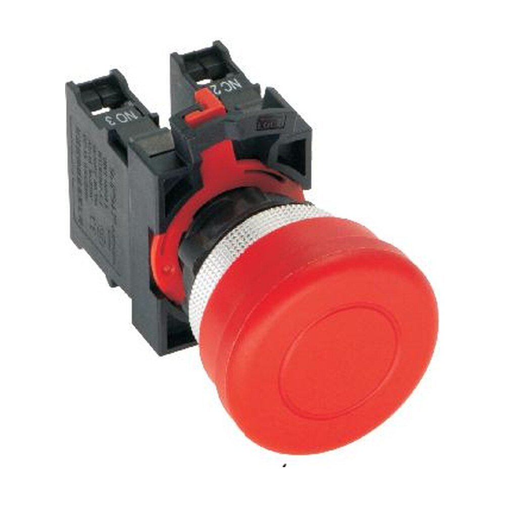 MR-26-M 22 mm Mushroom Head Push Button - Ø40 mm, Can Be Illuminated