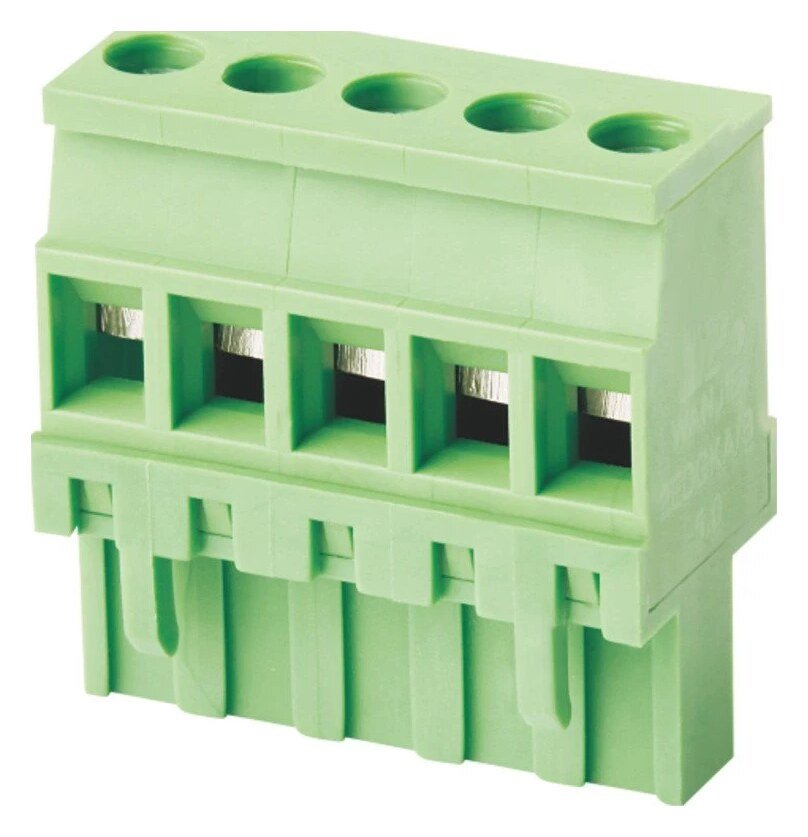 Euro Jack, Male Plug, 4-Position, 5.0mm Pitch, Screw Termination MR-2EDGKA-5.0-04P-14-1000A(H)