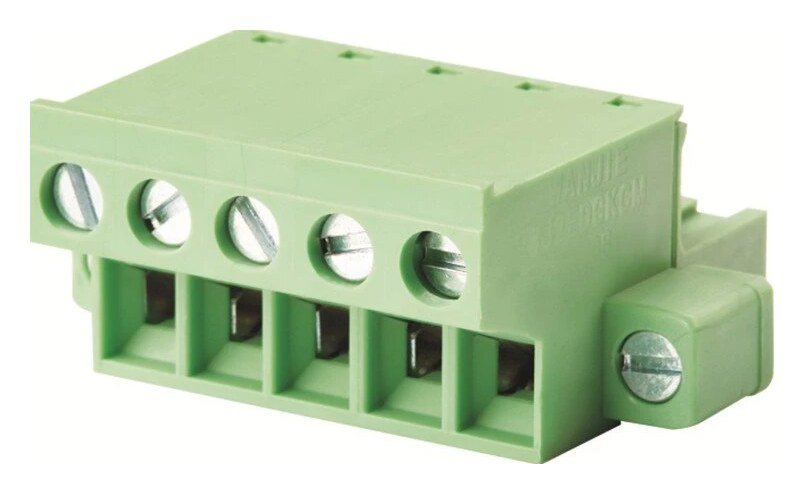 Euro Jack, Male Plug, 4-Position, 5.08mm Pitch, Screw Termination MR-2EDGKCM-5.08-04P-14-00A(H)