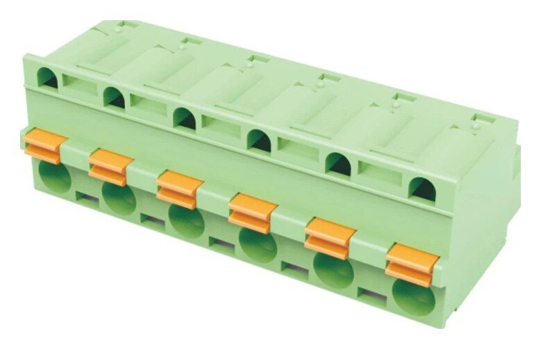 Euro Jack, Male Plug, 3-Position, 7.5mm Pitch, Screw Termination MR-2EDGKD-7.5-03P-14-00A(H)