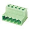 Euro Jack, Female Socket, 4-Position, 5.08mm Pitch, Screw Termination MR-2EDGKR-5.08-04P-14-00A(H)