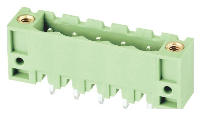 Euro Jack, Female Socket, 4-Position, 5.08mm Pitch, Solder Termination MR-2EDGVM-5.08-04P-14-100A(H)