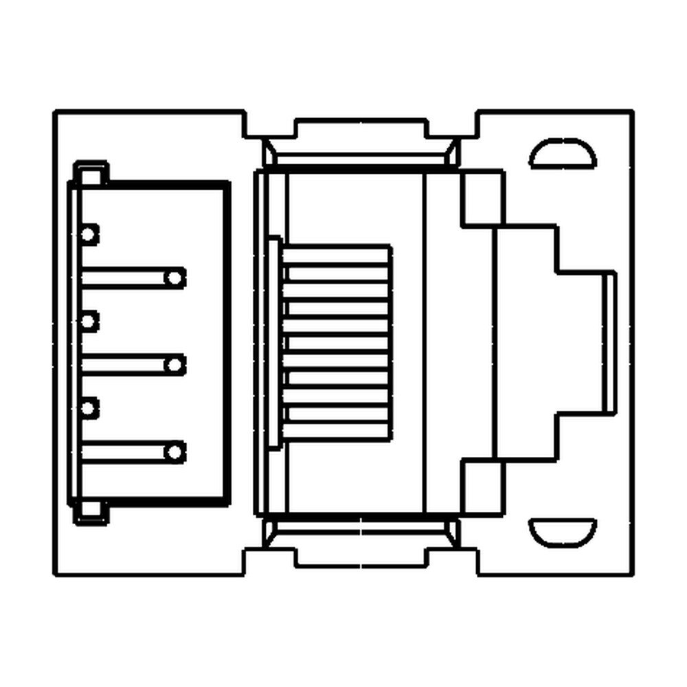 MR-58-01 Modular Jack, Side Entry PCB Mount