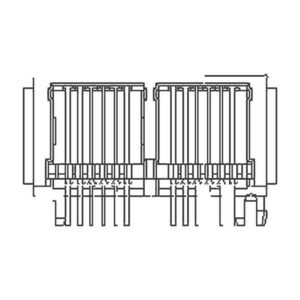 MR-59-31 MR-59-31 (6P) RJ12 2 Port Ganged Jack, Low Profile, Unshielded