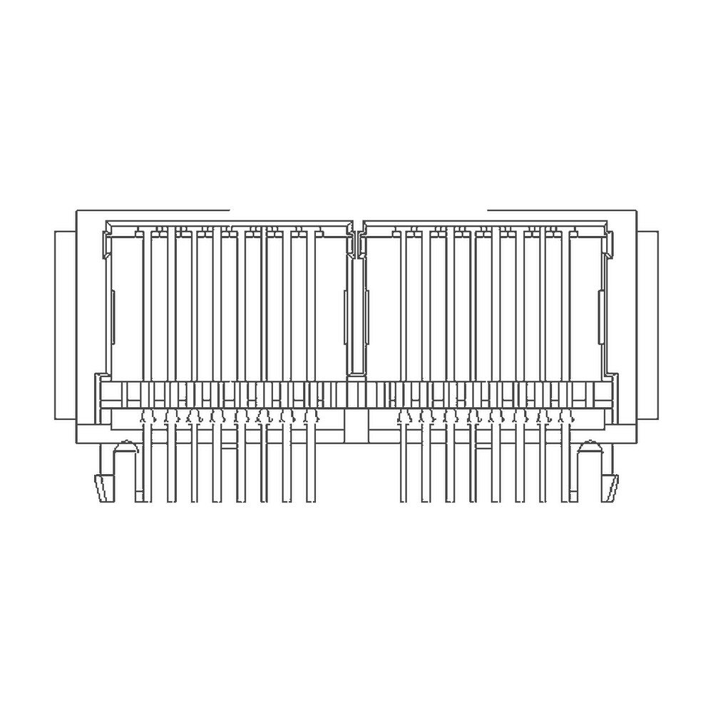 MR-59-32 (8P) RJ45 2 Port Ganged Jack, Low Profile, Unshielded