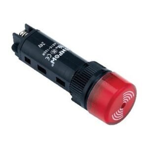 MR-AD16-16-SND ×16 mm Buzzer and Flashing Light – Continuous, Flashing or Intermittent