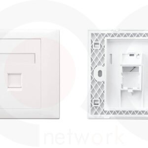 MR-FP-2008-1P - 86X86mm 1 Port Face Plate Plastic Material:ABS
