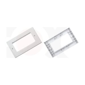 MR-FP-2103-4P - 146X86mm 4 Ports Face Plate Plastic Material:ABS