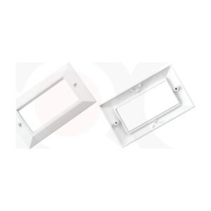MR-FP-2105-4P - 146X86mm 4 Ports Bevel Face Plate Plastic Material:ABS