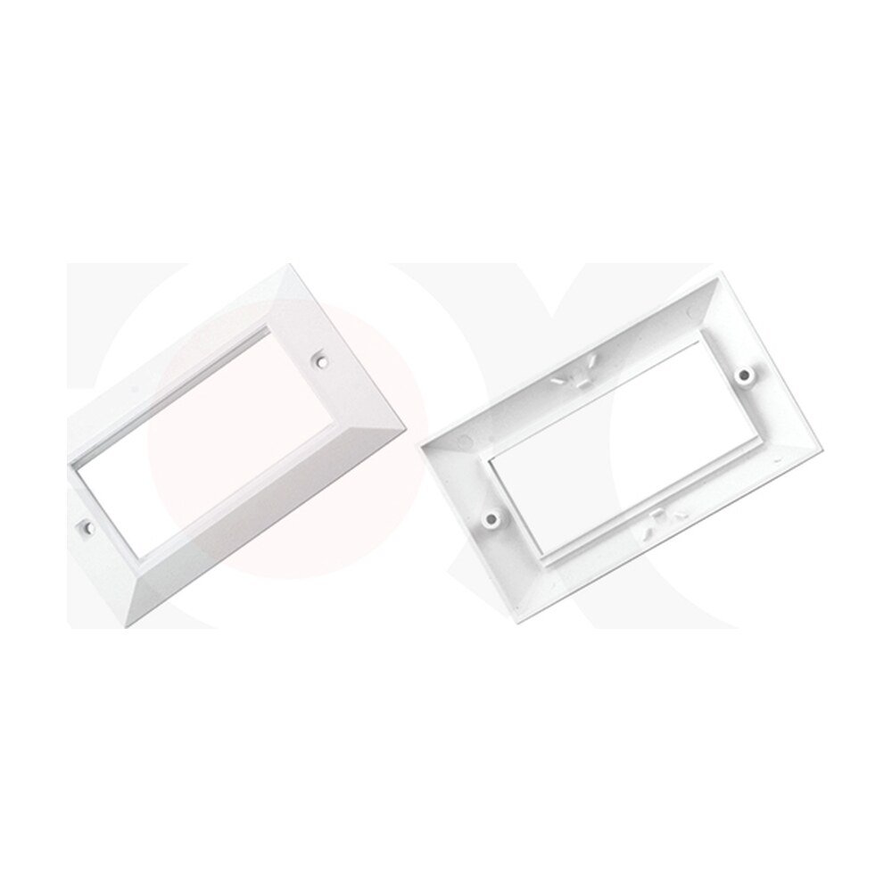 MR-FP-2105-4P — 146X86mm 4 Ports Bevel Face Plate Plastic Material:ABS