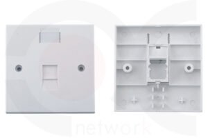 MR-FP-2106-1P - 86X86mm 1 Port Face Plate Plastic Material:ABS