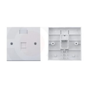 MR-FP-2106-1P - 86X86mm 1 Port Face Plate Plastic Material:ABS