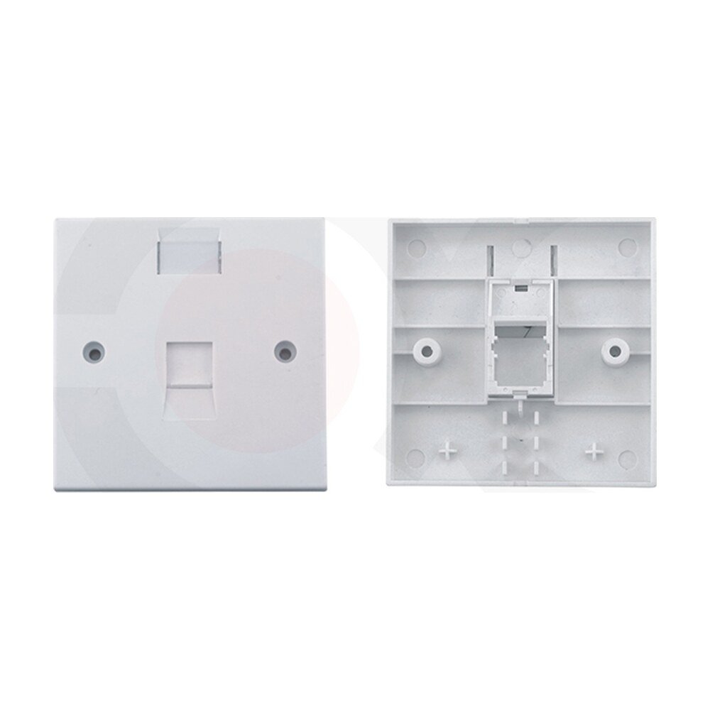 MR-FP-2106-1P — 86X86mm 1 Port Face Plate Plastic Material:ABS