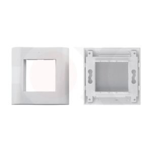 MR-FP-2201 - 80x80mm 2 ports face plate Plastic Material:ABS