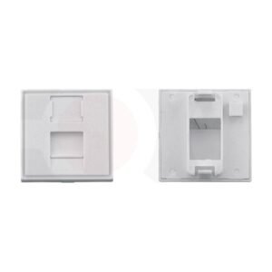 MR-FP-2202A - 45x45mm 1 port face plate Plastic Material:ABS