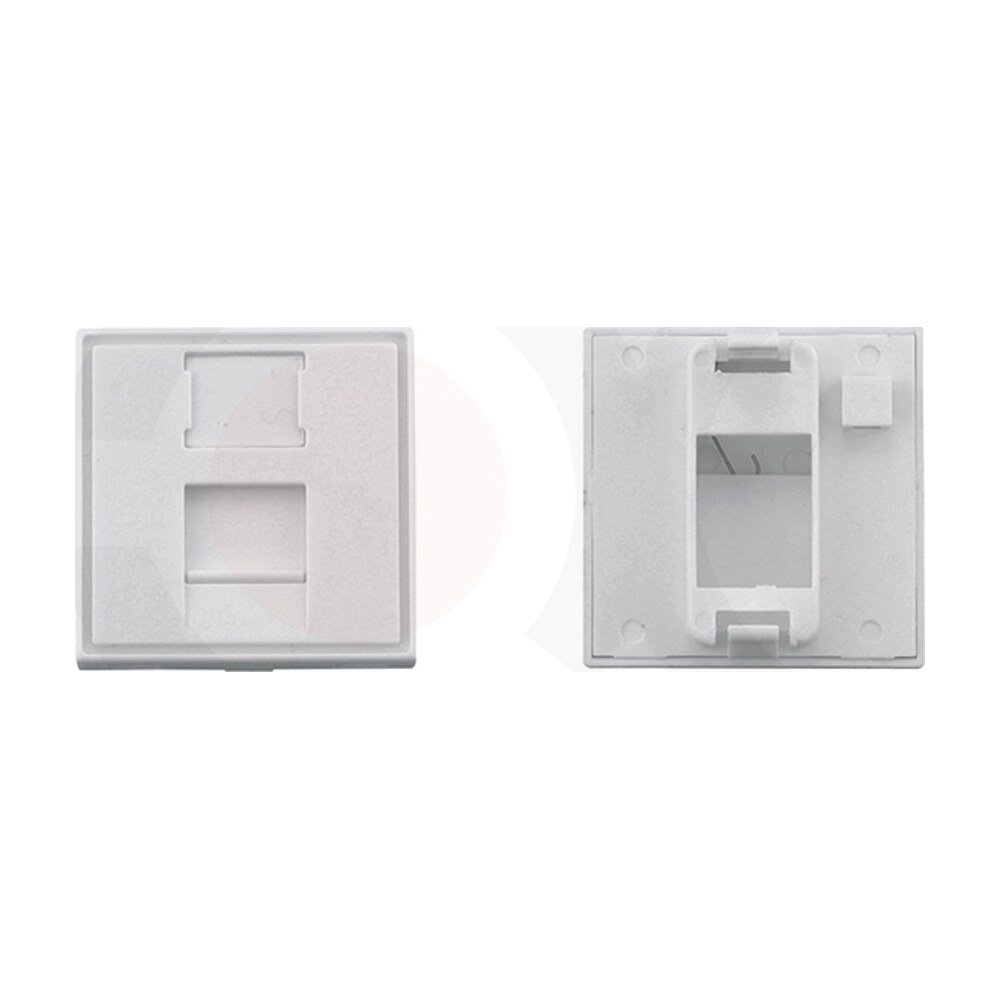 MR-FP-2202A — 45x45mm 1 port face plate Plastic Material:ABS
