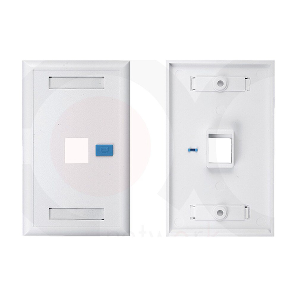 MR-FP-2301-1P — 114x70mm 1 port face plate Plastic Material:ABS