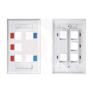 MR-FP-2301-5P - 114x70mm 5 ports face plate Plastic Material:ABS