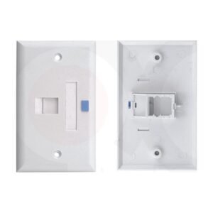 MR-FP-2302-1P - 114x70mm 1 port face plate Plastic Material:ABS