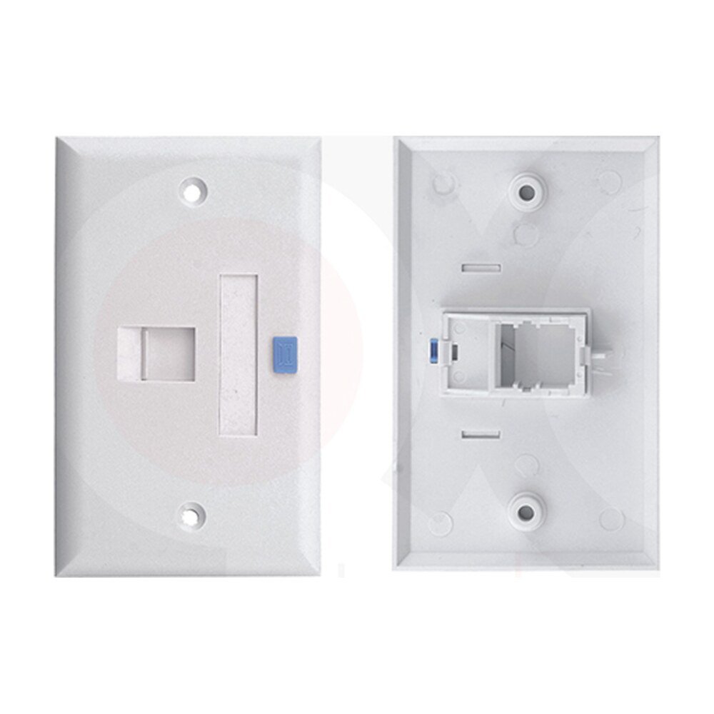 MR-FP-2302-1P — 114x70mm 1 port face plate Plastic Material:ABS