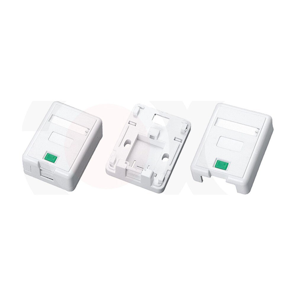 MR-FP-2501-1P — 1 Port Blank Surface Mount Box Plastic Material:ABS