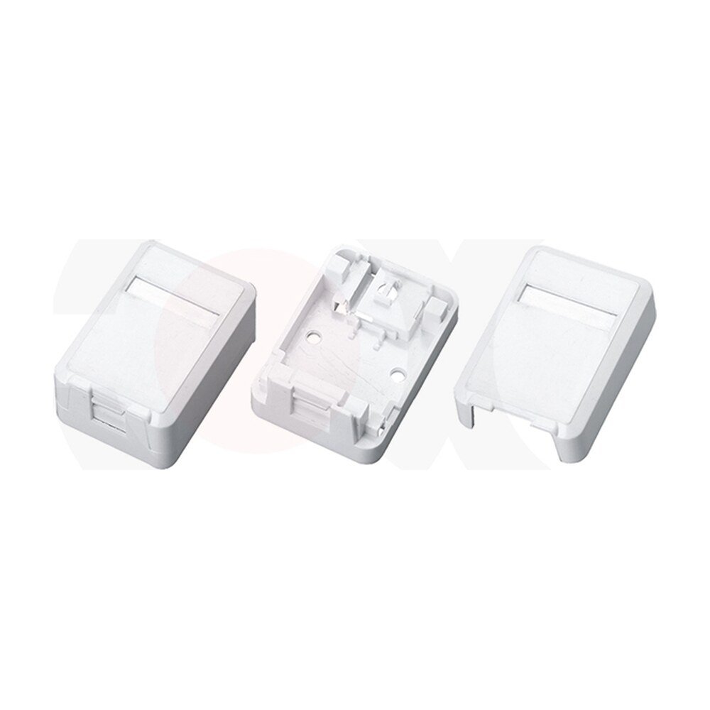 MR-FP-2502-1P — 1 Port Blank Surface Mount Box Plastic Material:ABS