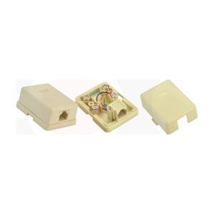 MR-FP-2505-1P - 1 Port Telephone Surface Mount Box Plastic Material:ABS