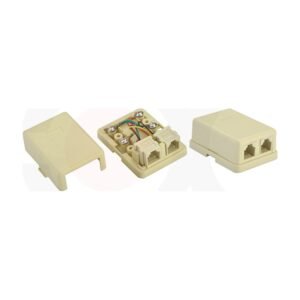 MR-FP-2505-2P - 2 Ports Telephone Surface Mount Box Plastic Material:ABS