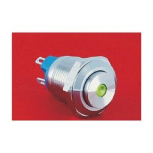 MR-GQ12-AH-10D 12 mm Anti-Vandal Push Button - High Round Head, Dot Illuminated, 1NO