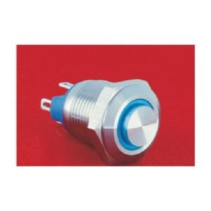 MR-GQ12-AH-10E 12 mm Anti-Vandal Push Button - High Round Head, Ring Illuminated, 1NO
