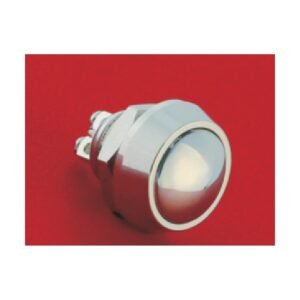 MR-GQ12B-10 12 mm anti-vandal push button, domed head, screw terminal