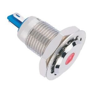 MR-GQ12F-D 12 mm Metal Indicator Light - Flat Round Lens Type 2, IP67