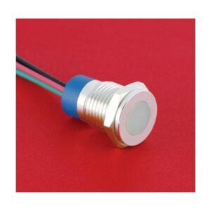 MR-GQ12T-D-RGB 12 mm Tri-Colour Metal Indicator Light - RGB, Flat Round Lens, IP67