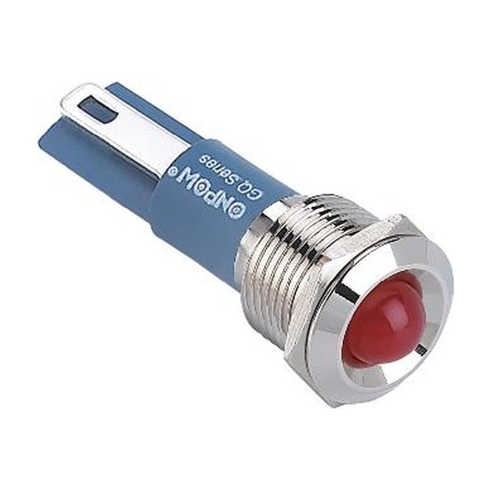 MR-GQ14G-D 14 mm Metal Indicator Light - Domed Lens, IP67