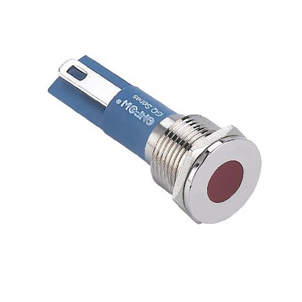 MR-GQ14T-D 14 mm Metal Indicator Light - Flat Round Lens, IP67