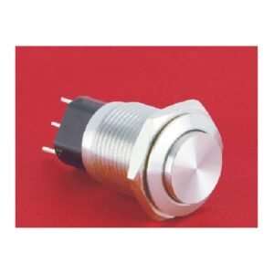 MR-GQ16-KH-11 16 mm Metal Push Button - High Round Head, 1NO1NC Changeover, Momentary or Latching