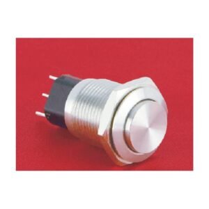 MR-GQ16-KH-11 16 mm Metal Push Button - High Round Head, 1NO1NC Changeover, Momentary or Latching